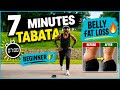 7 Minute Tabata Workout | Full Body Fat Burn (Beginner, Intermediate & Advanced) | No Equipment HIIT