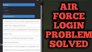 air force login problem solved screenshot 5