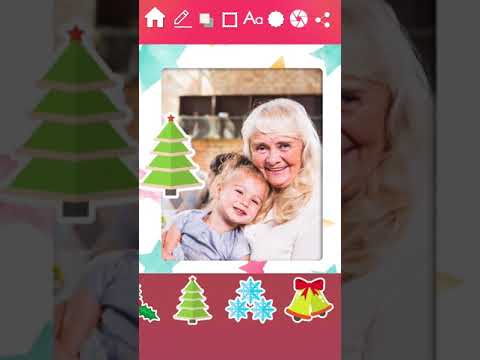 Christmas Frames & Stickers Create New Year Cards