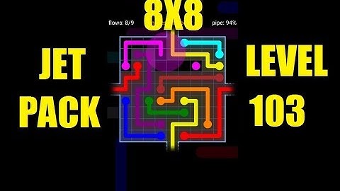 Flow free wraps game solution Jet Pack level 103 | Flow free 8x8