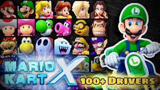 Mario Kart X 100 Character Roster