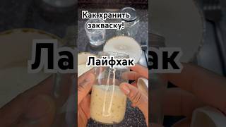 Как хранить закваску дома!! #закваска #рецепты