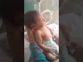 new born baby responding to father voice
