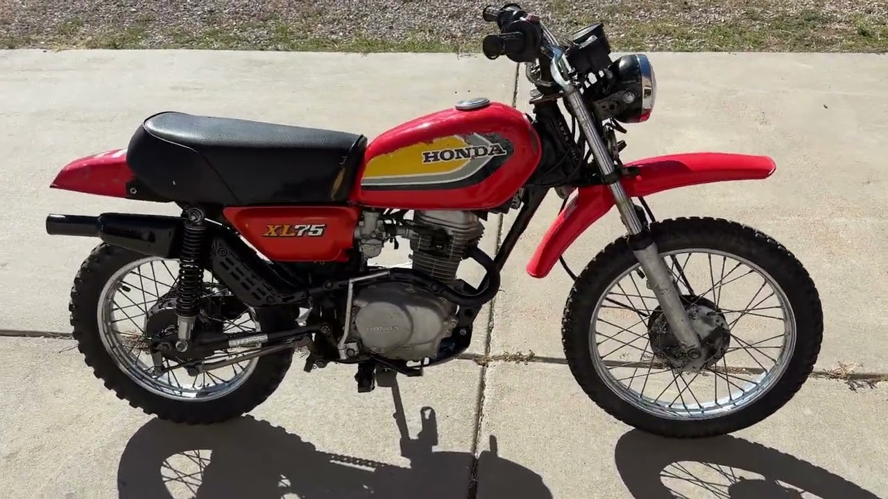 1979 Honda XL75 walk-around while running. - YouTube