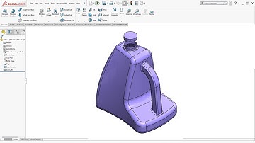 SolidWorks Surface Tutorials | design shampoo bottle 2