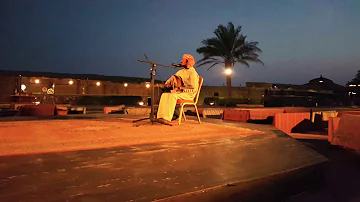 Beautiful traditional oud instrument played in the desert | Dubai