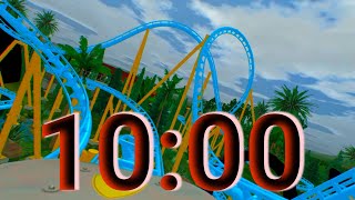 10 Minute Roller Coaster Countdown ⏱️ | Extreme Ride Timer Experience 🎢