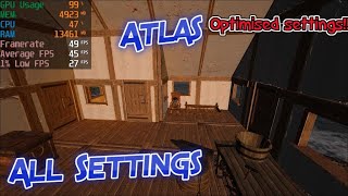 Atlas GTX 1060 Max Q Benchamark All Settings ( Optimised Settings )