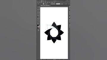 Overlap Leave Shape Design Adobe Illustrator #shorts #shortsfeed #ytshorts #illustratorshorts