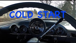 COLD start on the 59 Chevy 348, plus a mid February ride!