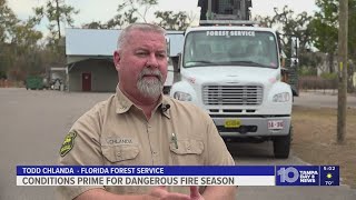 Fire officials warn Florida could be headed toward dangerous wildfire season as dry conditions worse