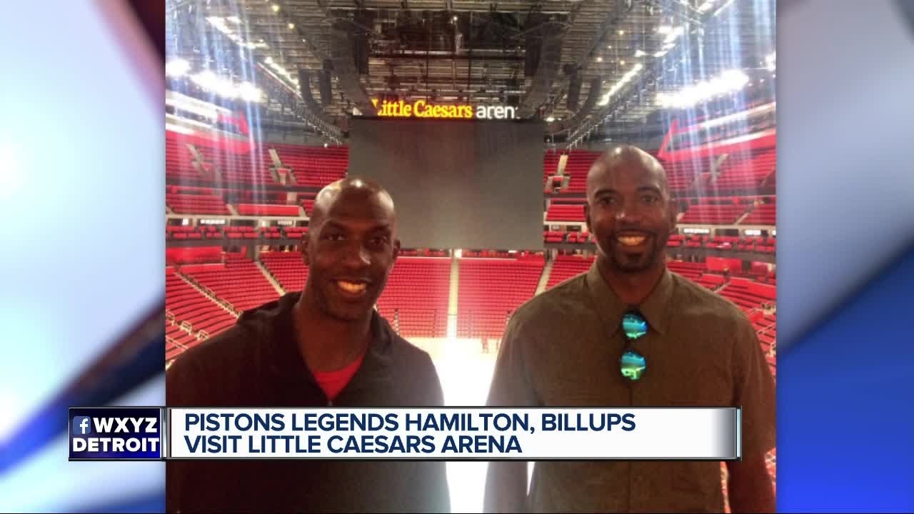Pistons legends Chauncey Billups, Rip Hamilton visit Little Caesars