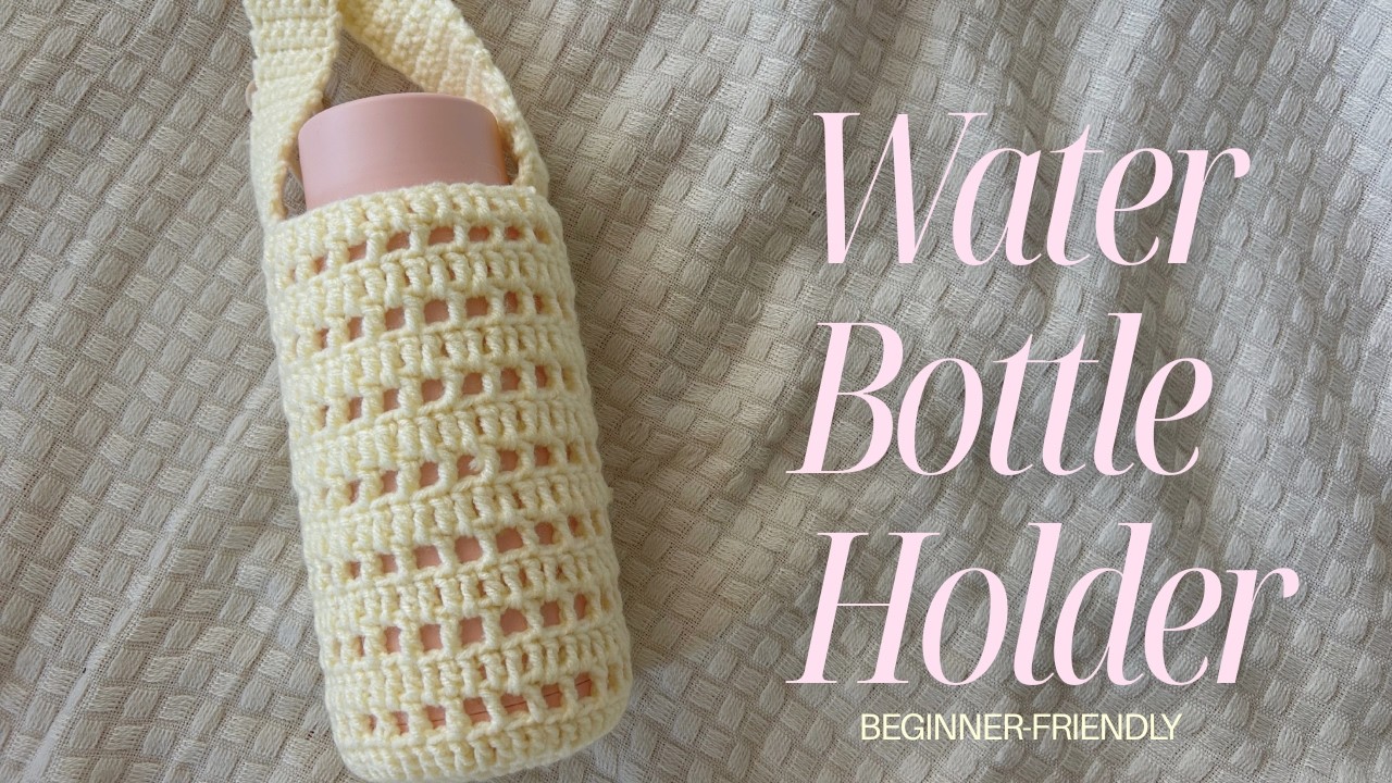 Quick and easy water bottle holder for beginners | crochet tutorial ...