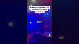 Hamza énervé en concert contre des fans 😡 #concerts #clash #youtubeshorts