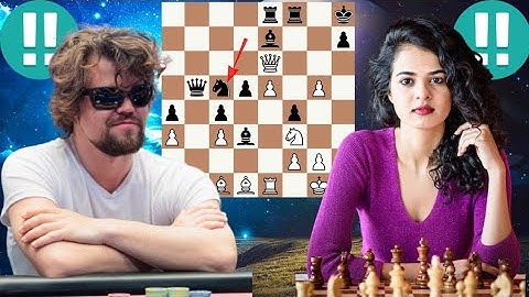 Tania Sachdev vs Magnus Carlsen chess game 8