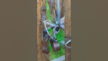 Simple idea with automatic gate latch lock # mechanism lock # DIY # Craft metal # New style