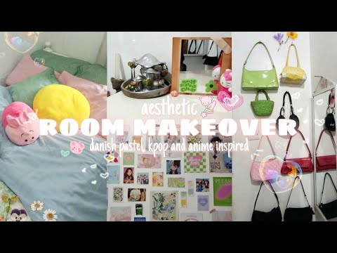 small room makeover + tour | aesthetic, danish pastel, Pinterest, kpop inspired