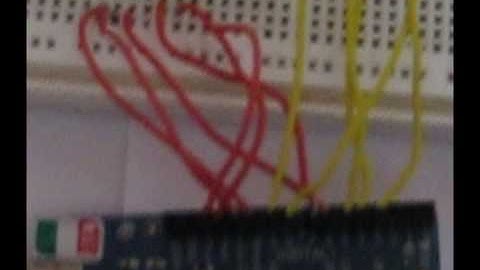 green 4 digit 7 segment display on the arduino