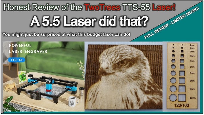  TTS-55 PRO 5.5W Laser Engraver Machine 40W Laser