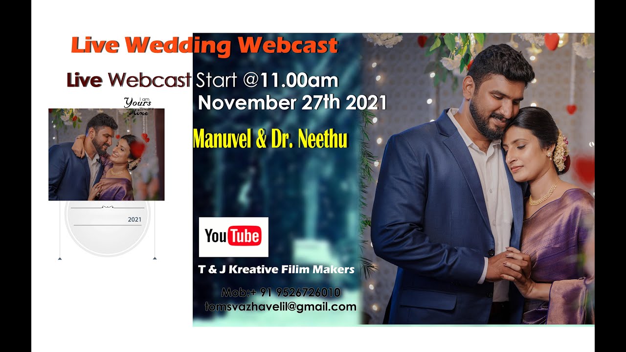 Wedding Of Manuvel + Dr.Neethu || On.27th Nove:2021 @ 11 am