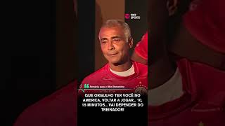 ROMÁRIO SE EMOCIONOU AO FALAR DE JOGAR COM O FILHO NO AMÉRICA E ENCHEU OS OLHOS DE LÁGRIMA #shorts