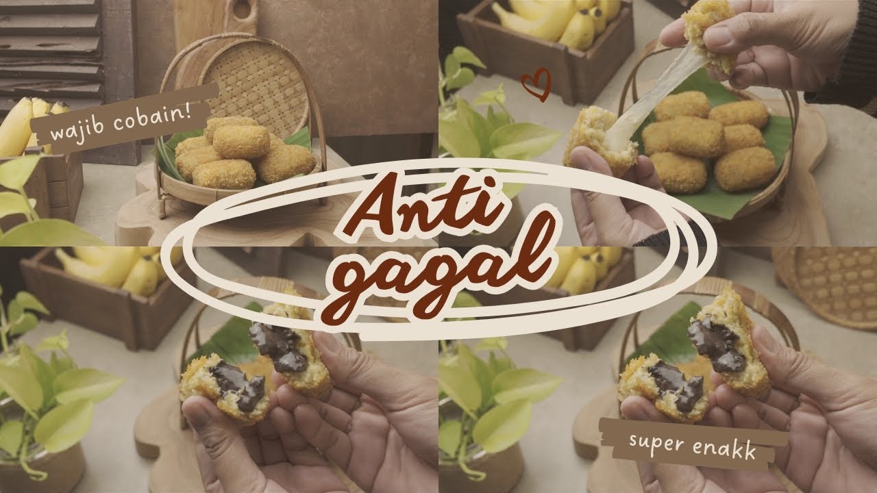 Cara Membuat Kroket Pisang lumer !! Garing di luar, Lembut di dalam