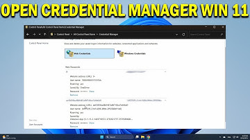 How To Access Windows Credential Manager In Windows 11 - Quick Fix
