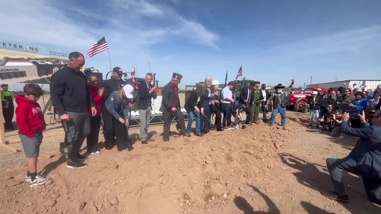 Veteran's housing project breaks ground in Glendale - YouTube
