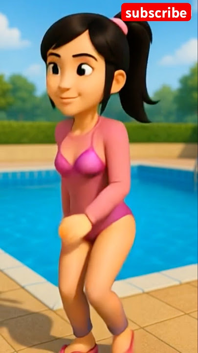 Pertama Kali Lihat Kak Ros Berenang 😱💦 #shorts #upinipin #trending