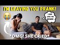 I'M LEAVING YOU PRANK, OMG!! SHE CRIED!! *MUST WATCH* | FRANCO AND JOANNA