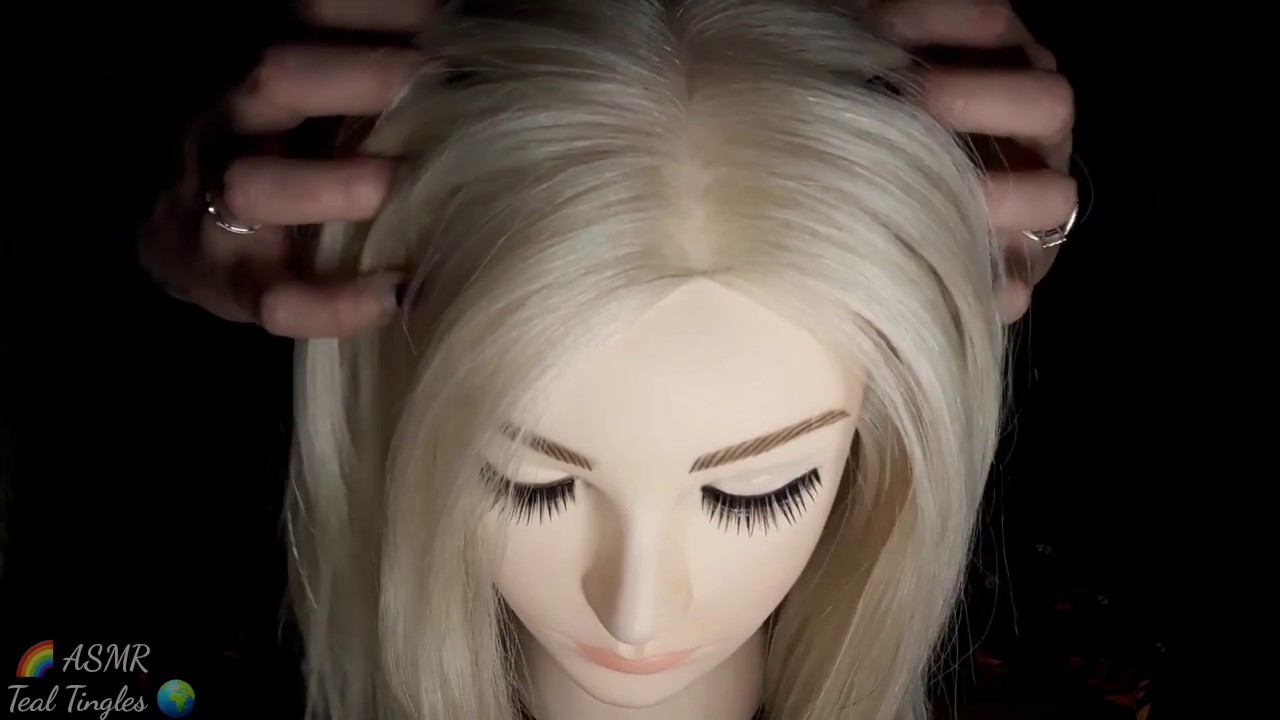 ASMR Pure Scalp Scratching | No Talking | Mannequin Head | Dark Background
