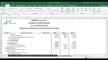 Sistema Contable en Excel ParteIV
