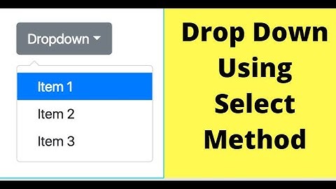 Selenium Tutorials - Drop Down Menu Automation