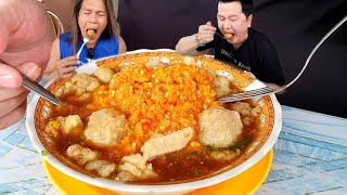 BAKSO URAT KUAH TETELAN MANDI SAMBAL,,GONDRONG KEPEDESAN !!