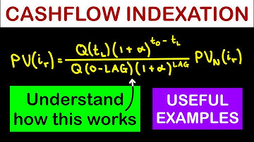 Cashflow Indexation (Real Values and Yields)