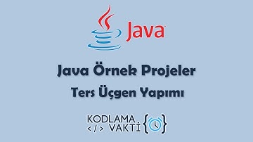 #Java Örnek Projeler 27 - Ters Üçgen Yapımı