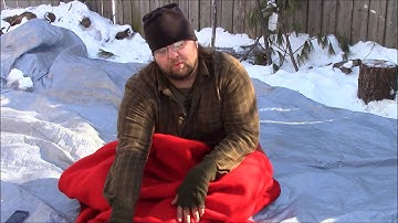 Wraping up in a wool blanket