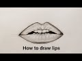 How to draw lips using pencil for beginners 🫦✏️🫦 Step by step #lips #drawing #art #sketch