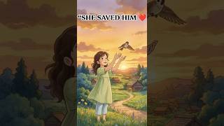 🥺❤️ She Saved a Little Bird… The Ending Will Melt Your Heart 🐦✨ #Shorts
