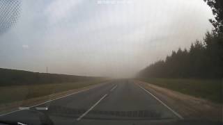 Лада Веста преодолевает пыльную бурю в Республике Беларусь