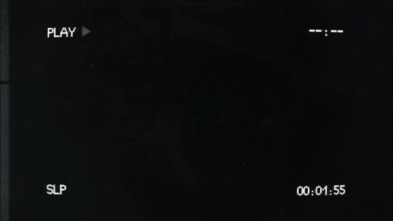 4K VCR Blank VHS Tape Playing Overlay Graphics Download Snowman