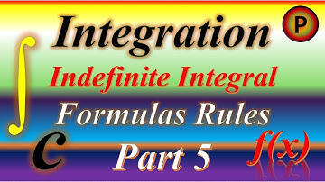 12M1105 IN HINDI Mathematical indefinite integral, fundamental formulas and rules Part 5 Integration