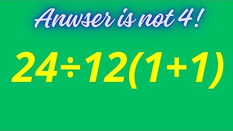 Most People Get This Math Wrong! 🤯 | Answer is NOT 4!