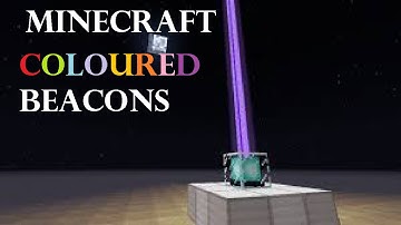 Minecraft 1.8.1: How to make coloured beacons [No hacks/mods][Easy 1 min]