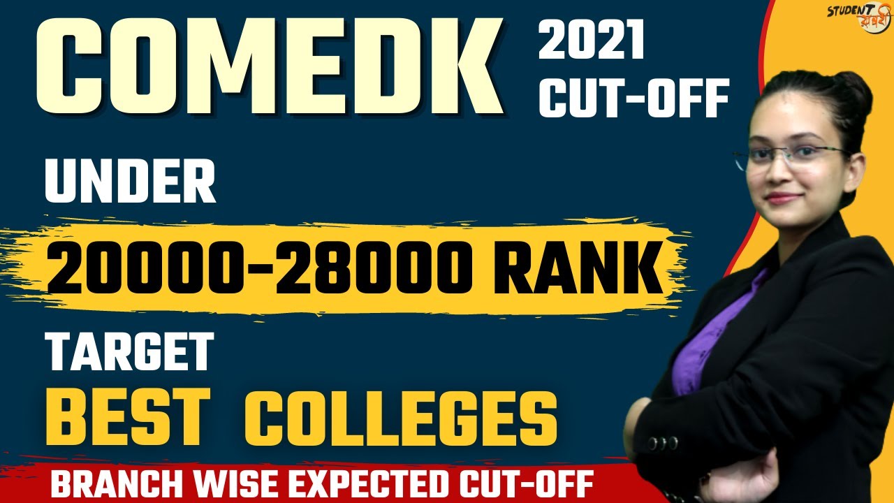 COMEDK 2021 Best Colleges Options UNDER 20000 28000 Rank Expected