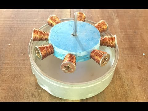 3000 RPM DC Motor , How To Make 3v DC Motor Using Screw