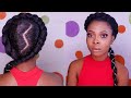 How To Make Removable Halo Braids In Five Minutes - Natural hair