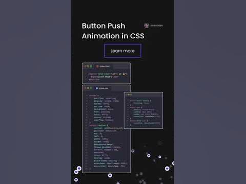 Button push animation made with CSS | CSS animations - YouTube
