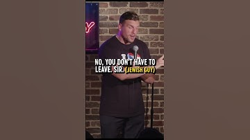 Thumbnail of Jewish guy leaves comedy show during history joke. #shorts #standup