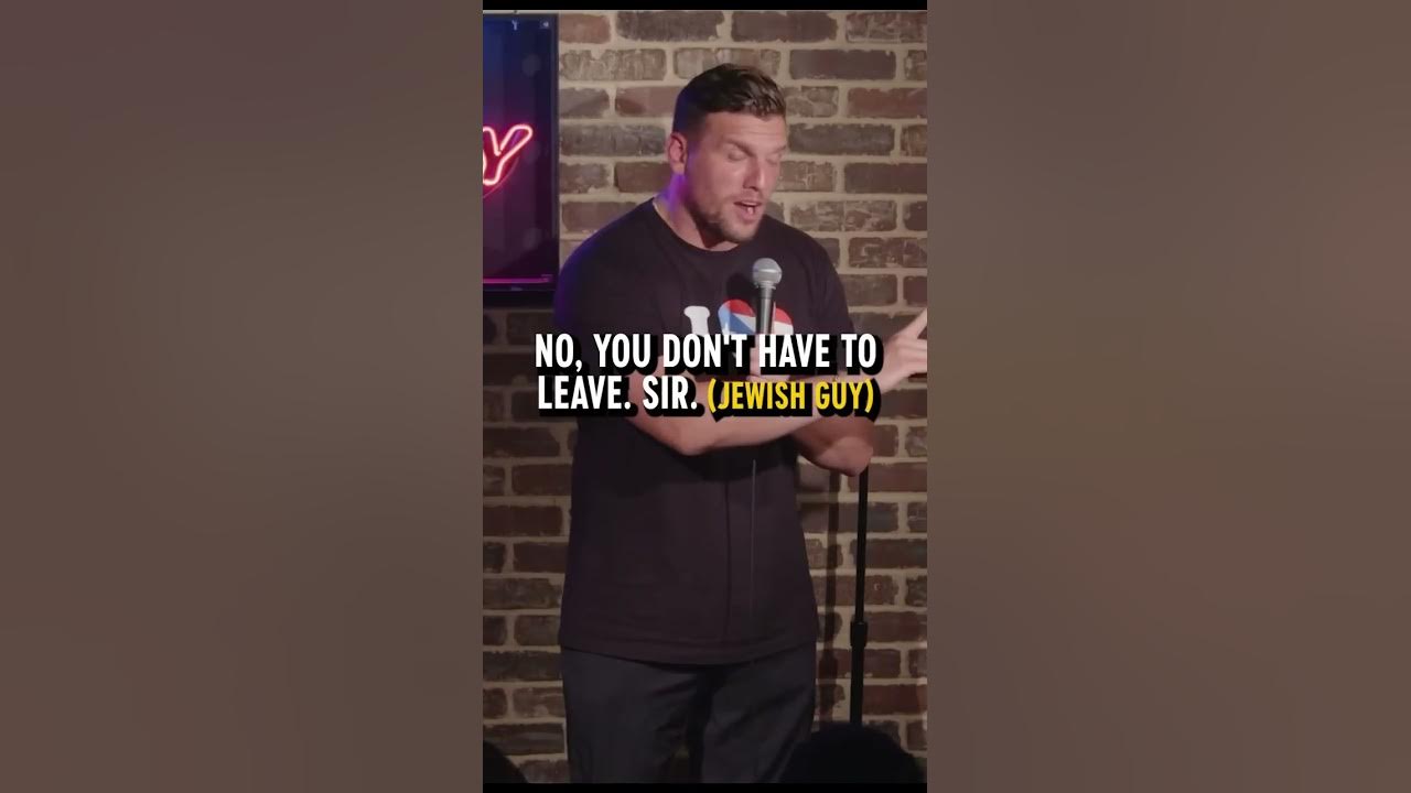 Jewish guy leaves comedy show during history joke. #shorts #standup Jewish guy leaves comedy show during history joke. #shorts #standup